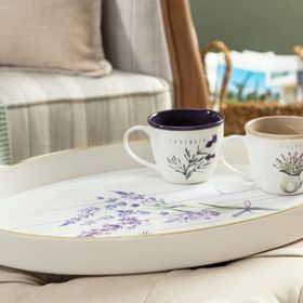 Madame Coco Lavander Oval Tepsi