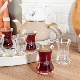 Madame Coco Lavem Nostalgic Flowers 6'lı Çay Bardağı Seti