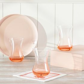 Madame Coco Lavem Orange World 6'lı 155 ml Çay Bardağı Seti