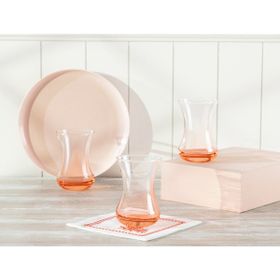 Madame Coco Lavem Orange World 6'lı 155 ml Çay Bardağı Seti