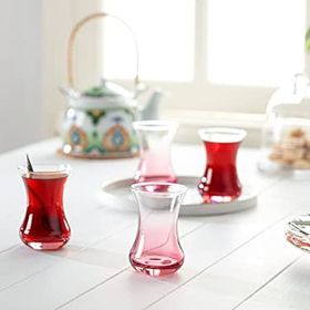 Madame Coco Lavem Pink Touch 6'lı Çay Bardağı Seti