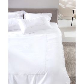 Madame Coco Lilas King Size Nakışlı Saten Açık Gri Nevresim Takımı