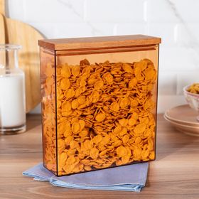 Madame Coco Lucille Ahşap Kapaklı 3000 ml Saklama Kabı
