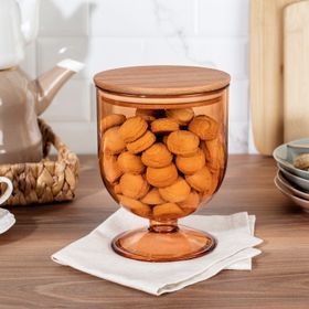 Madame Coco Marion Ahşap 1600 ml Kapaklı Saklama Kabı