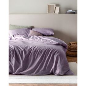 Madame Coco Odette Mor Çift Kişilik Ranforce Baskılı 200x220 cm Nevresim Takımı