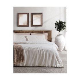 Madame Coco Perine Ekru Çift Kişilik Jakarlı 200x220 cm Nevresim Takımı