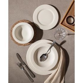 Madame Coco Relief Beyaz 6 Kişilik 24 Parça Yemek Takımı