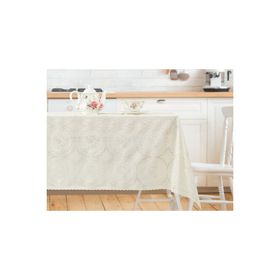 Madame Coco Roni Pvc Ekru 100x140 cm Masa Örtüsü