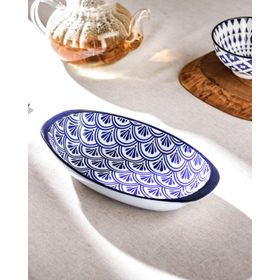 Madame Coco Rêve Bleu Belfort New Bone China Oval Kulplu Tabak