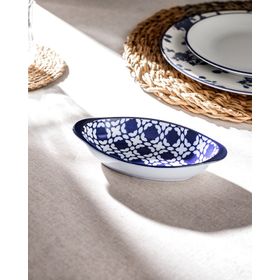 Madame Coco Rêve Bleu Brest New Bone China Oval Kulplu Tabak