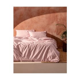 Madame Coco Sona Püsküllü Pudra King Size 240x220 cm Nevresim Takımı