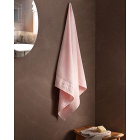 Madame Coco Tilda Bordürü Jakarlı Mavi 70x140 cm Banyo Havlusu