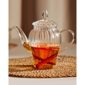 Madame Coco Versay 600 ml Çelik Filtreli Borosilikat Cam Demlik