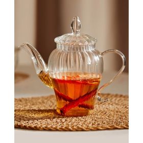 Madame Coco Versay 600 ml Çelik Filtreli Borosilikat Cam Demlik