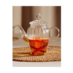 Madame Coco Versay 600 ml Çelik Filtreli Borosilikat Cam Demlik