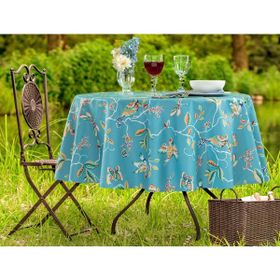 Madame Coco Violet Pvc İndigo 140 cm Masa Örtüsü