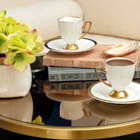 Madame Coco Yolande Olivier 2'li Kahve Fincan Set