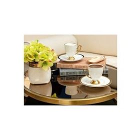Madame Coco Yolande Olivier 2'li Kahve Fincan Set