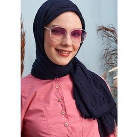 Madame Polo Bambu Kraş Lacivert Kadın Şal