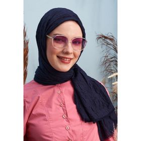 Madame Polo Bambu Kraş Lacivert Kadın Şal