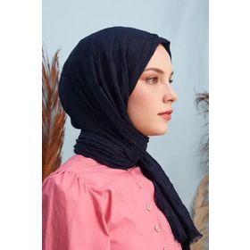 Madame Polo Bambu Kraş Lacivert Kadın Şal