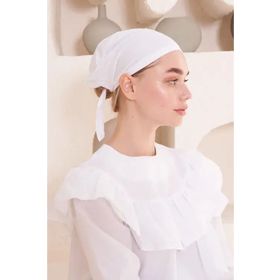 Madame Polo Düz Beyaz Kadın Bone