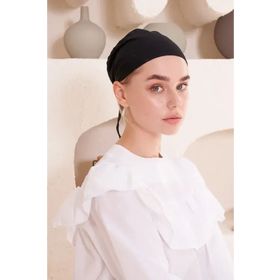 Madame Polo Düz Siyah Kadın Bone