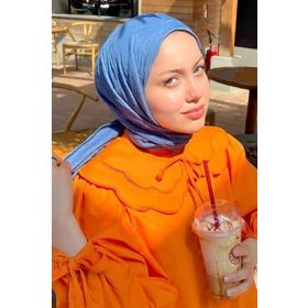 Madame Polo Elif Peker İndigo Bambu Kraş Kadın Şal