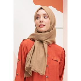 Madame Polo Vual Keten Kehribar Kadın Şal