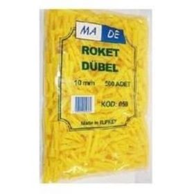 Made 10 mm 500 Adet Roket Dübel