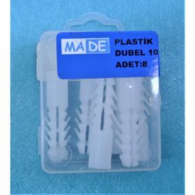Made 10 mm 8 Adet Plastik Dübel