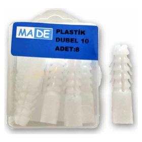 Made 10 mm 8 Adet Plastik Dübel