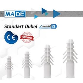 Made 6 mm 1000 Adet Plastik Dübel