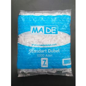 Made 7 mm 1000 Adet Plastik Dübel