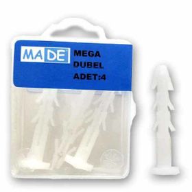 Made 7 mm 14 Adet Plastik Dübel