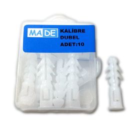 Made 8 mm 10 Adet Kalibre Dübel