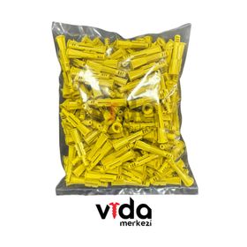 Made 8 mm 100 Adet Plastik Roket Dübeli