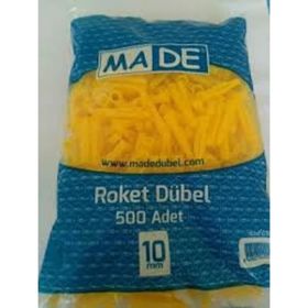 Made Sarı 10 mm 500 Adet Roket Dübel