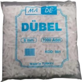 Made Standart Beyaz 6 mm Dübel