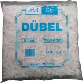 Made Standart Beyaz 6 mm Dübel