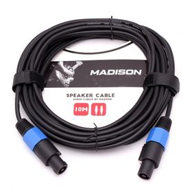 Madison Speakon Jack 10 Metre - Siyah Hoparlör Kablosu