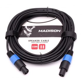 Madison Speakon Jack 10 Metre - Siyah Hoparlör Kablosu