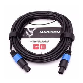 Madison Speakon Jack 10 Metre - Siyah Hoparlör Kablosu
