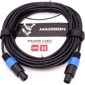 Madison Speakon Jack 10 Metre - Siyah Hoparlör Kablosu