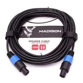 Madison Speakon Jack 10 Metre - Siyah Hoparlör Kablosu