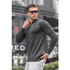 Madmext 15606 Antrasit Erkek Sweatshirt