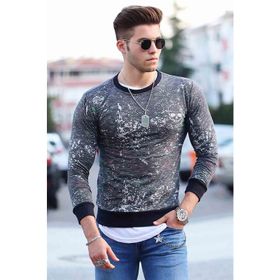 Madmext 1677 Antrasit Erkek Sweatshirt
