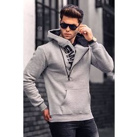 Madmext 1767 Gri Kadın Sweatshirt