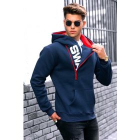 Madmext 1767 Lacivert Erkek Sweatshirt