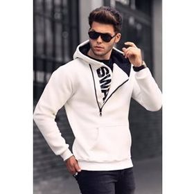 Madmext 1767 Siyah Erkek Sweatshirt